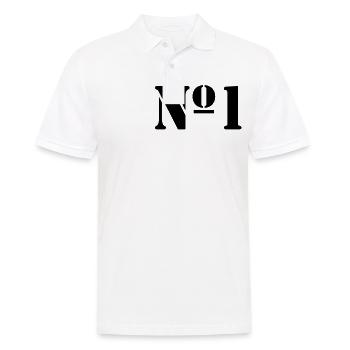 Nummer 1 - Männer Poloshirt - Weiß - Vorne - Kai (181cm)