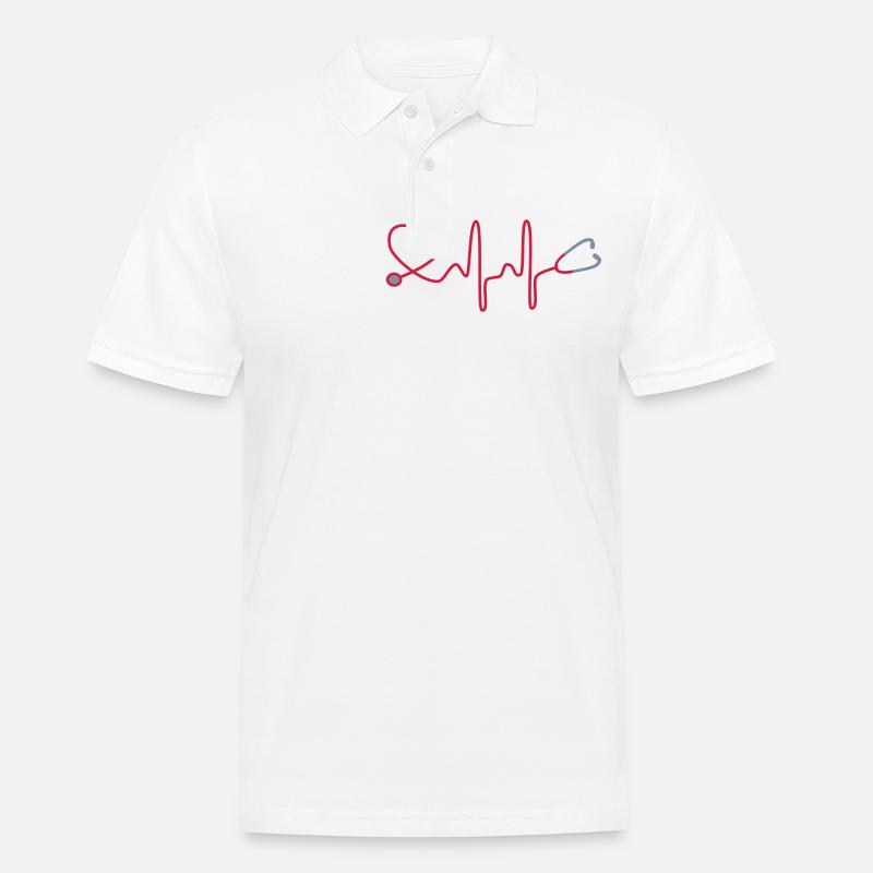 Krankenschwester - Polo Homme - blanc