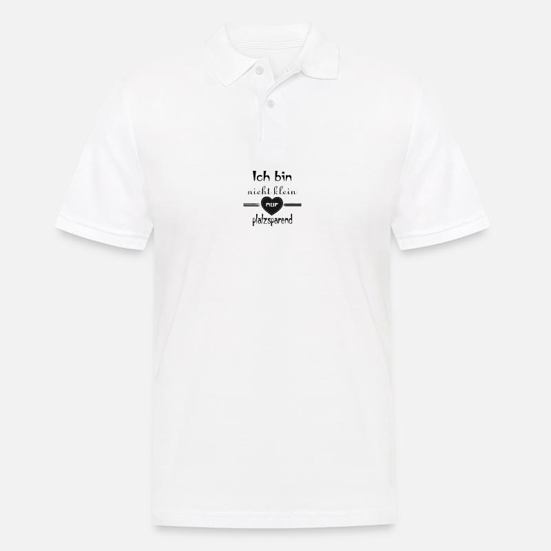 Ich bin nicht klein - Männer Poloshirt - Weiß