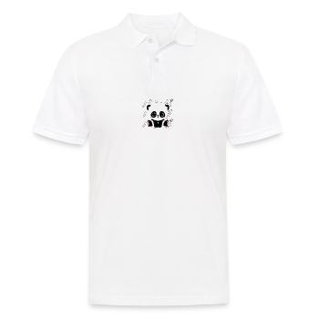 Manga Panda - Polo Homme - blanc - Devant - Kai (181cm)