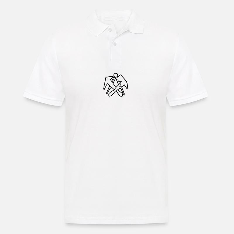 Dachdecker Handwerk - Männer Poloshirt - Weiß