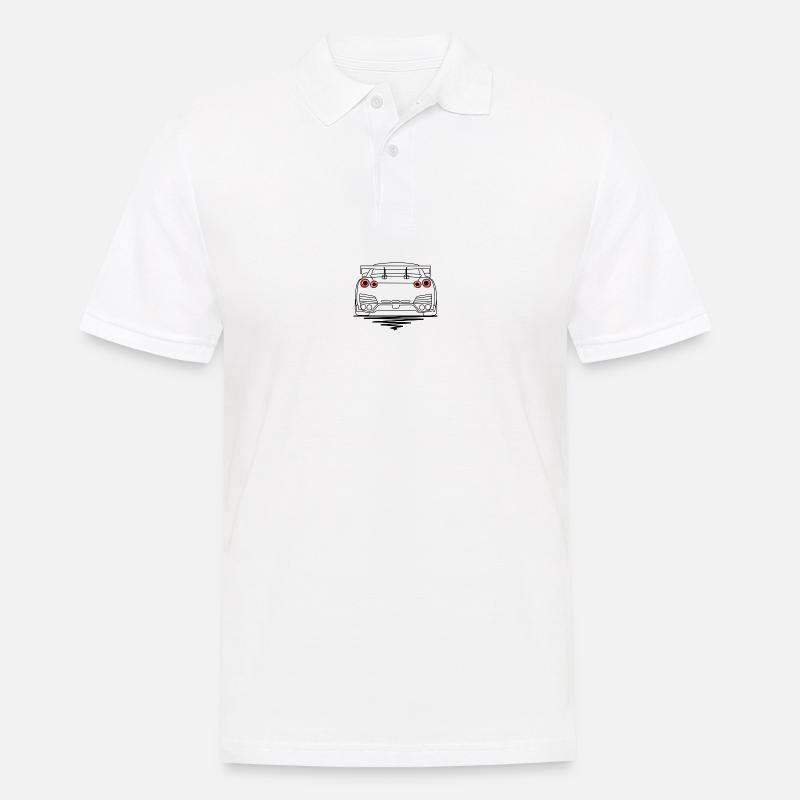 GTR R35 (Auto) - Männer Poloshirt - Weiß