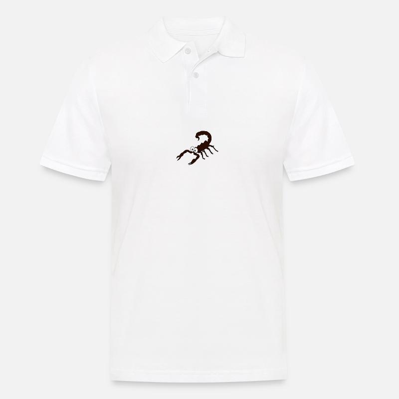 scorpion - Männer Poloshirt - Weiß