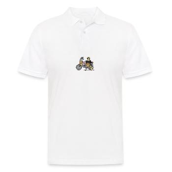 Affe - Männer Poloshirt - Weiß - Vorne - Kai (181cm)