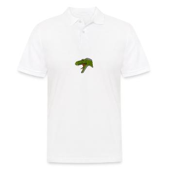 T-Rex - Männer Poloshirt - Weiß - Vorne - Kai (181cm)
