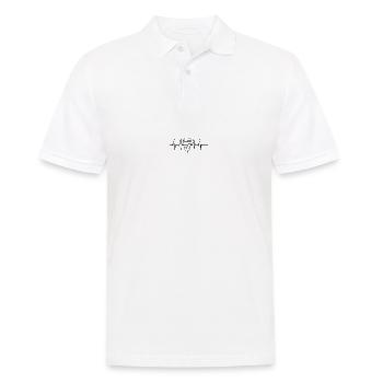 Doner Heartbeat - Men's Polo Shirt - white - Front - Kai (181cm)