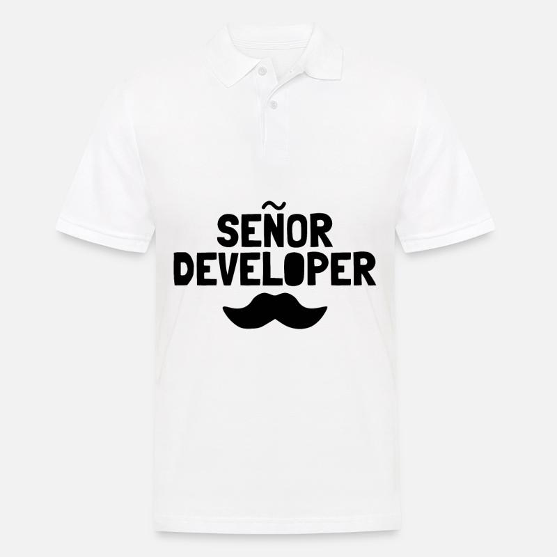 Senor developer developer - Men's Polo Shirt - white
