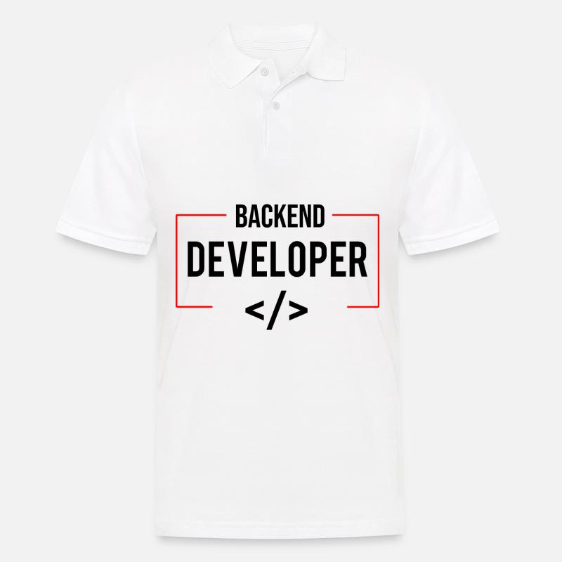 Backend Developer - Männer Poloshirt - Weiß