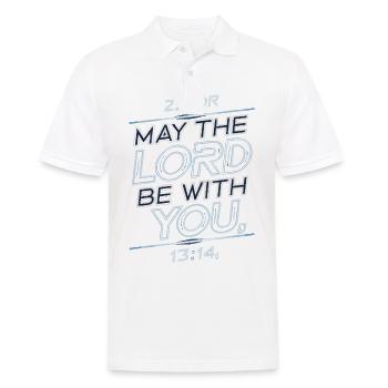 Que le Seigneur soit avec vous - Polo Homme - blanc - Devant - Kai (181cm)