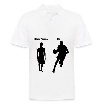 Basketballer jersey sports ball sport gift - Men's Polo Shirt - white - Front - Kai (181cm)