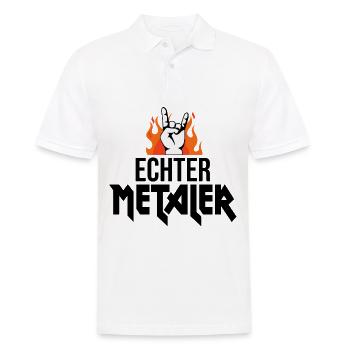 véritable Metal Fan Heavy Metal - Polo Homme - blanc - Devant - Kai (181cm)