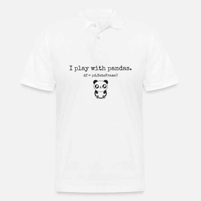 Python und Data Science Nerd Bekleidung - Männer Poloshirt - Weiß
