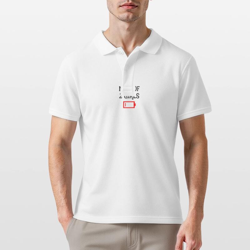 Müde Mutter von 2 Mädchen Spaß Mutter von zwei Töchtern Männer Poloshirt