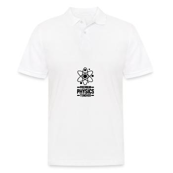 Physics Teacher - Men's Polo Shirt - white - Front - Kai (181cm)