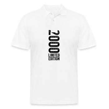 2000 Limited Edition 2000 Birthday Gift - Men's Polo Shirt - white - Front - Kai (181cm)