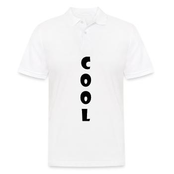Cool Slogan Lustig - Männer Poloshirt - Weiß - Vorne - Kai (181cm)