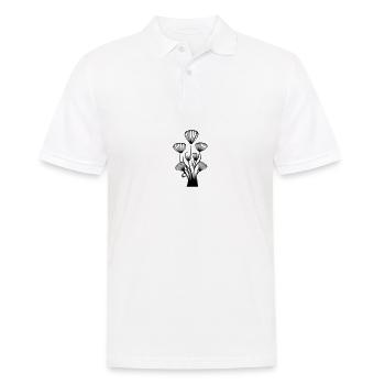 Mushroom - Men's Polo Shirt - white - Front - Kai (181cm)