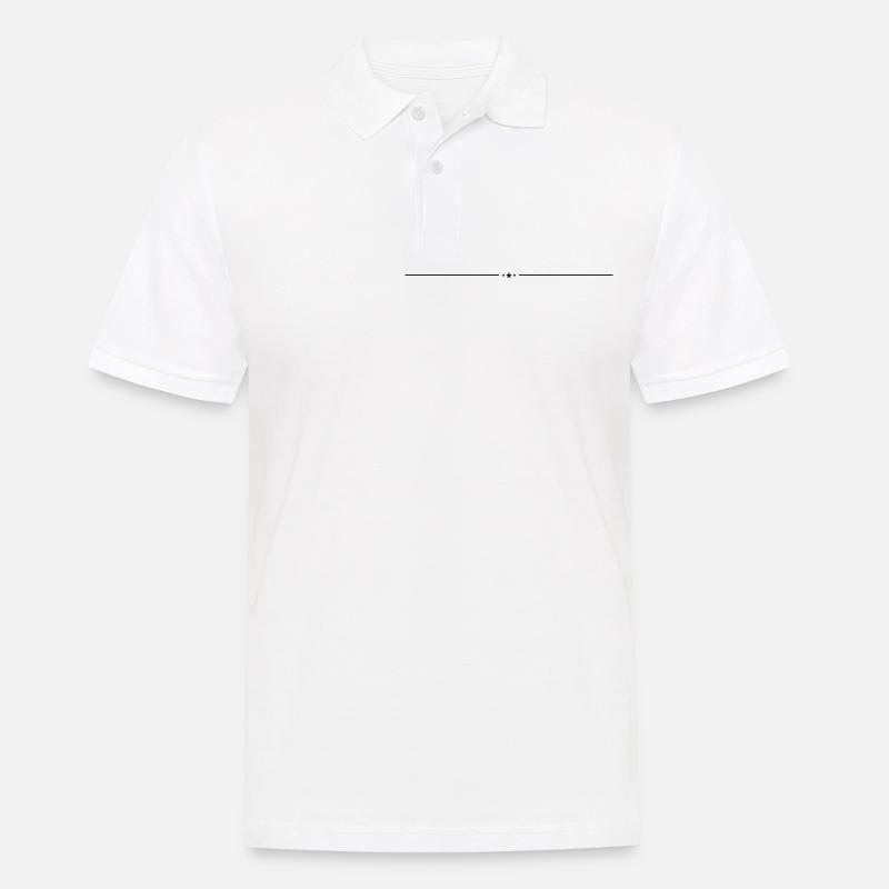 Stern Linie Element - Männer Poloshirt - Weiß