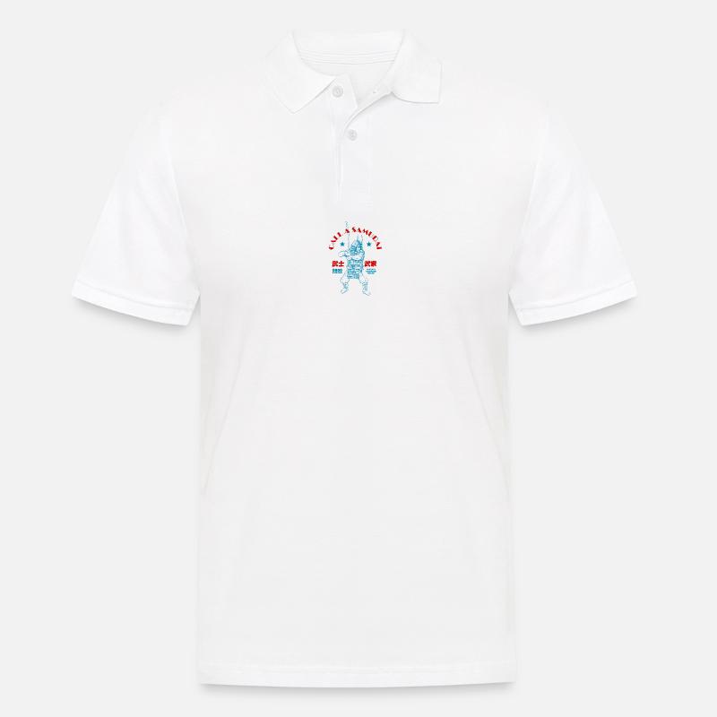 Call a Samurai - Männer Poloshirt - Weiß