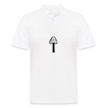 Mushroom - Men's Polo Shirt - white - Front - Kai (181cm)