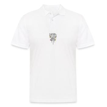 CoolSkull - Männer Poloshirt - Weiß - Vorne - Kai (181cm)
