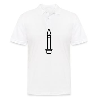 Bougie - Polo Homme - blanc - Devant - Kai (181cm)