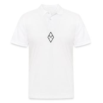 Naturensohnlogo - Männer Poloshirt - Weiß - Vorne - Kai (181cm)