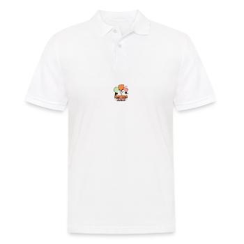 Gruseliges Oktober Niedliches Halloween Geist - Männer Poloshirt - Weiß - Vorne - Kai (181cm)