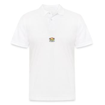 Santa Cruz California retro vintage 70s style - Men's Polo Shirt - white - Front - Kai (181cm)