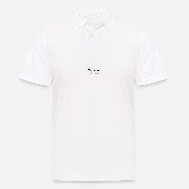 Wellness Definition Ruhe Entspannung Deko - Männer Poloshirt - Weiß