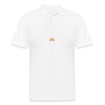 California Retro Surfer Rainbow vintage 70s - Men's Polo Shirt - white - Front - Kai (181cm)