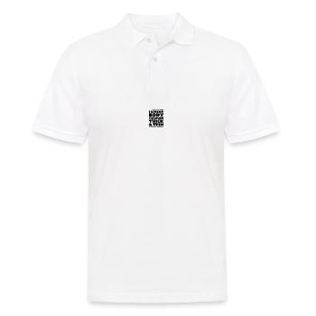 Love your body - Men's Polo Shirt - white - Front - Kai (181cm)