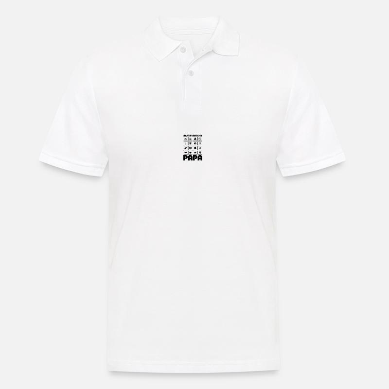 Multifunction Daddy Father's Day Gift - Men's Polo Shirt - white