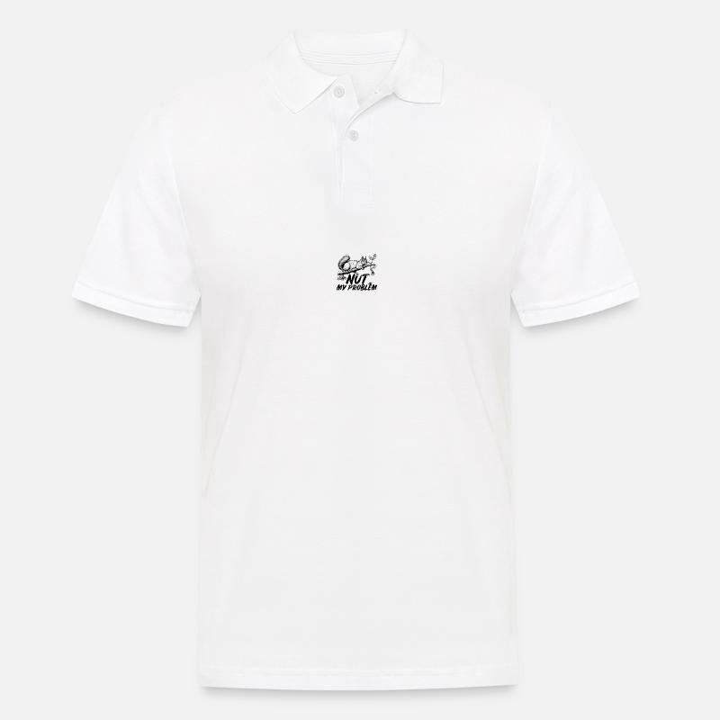 Eichhörnchen Squirrel Nut my Problem - Men's Polo Shirt - white