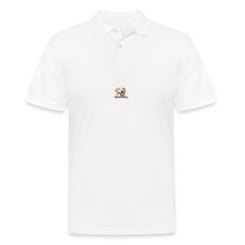 Golden Retriever Labrador Dog La vie est dorée - Polo Homme - blanc - Devant - Kai (181cm)