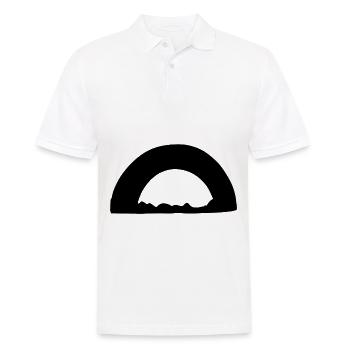 Arc Symbole Forme Herbe Ligne - Polo Homme - blanc - Devant - Kai (181cm)