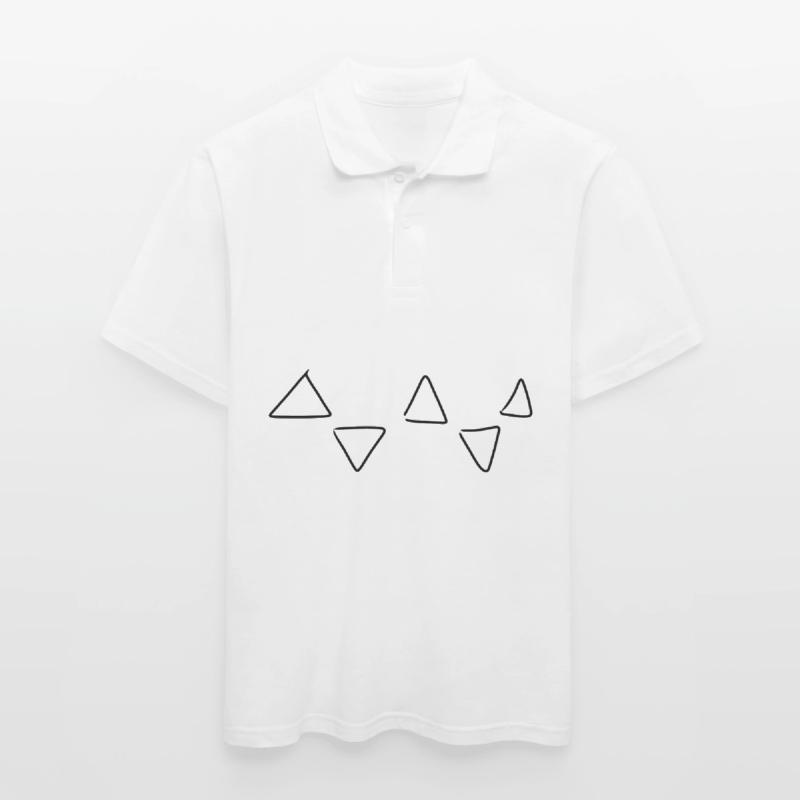 Triangular pattern Men's Polo Shirt