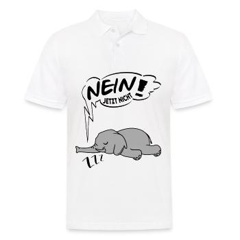 Nein jetzt nicht Elefant Ingnorant Nein Nö Chef - Männer Poloshirt - Weiß - Vorne - Kai (181cm)