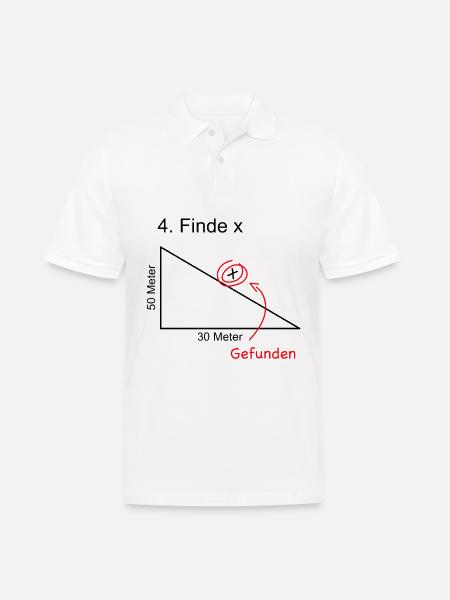 Lustiges Lehrer Mathe Mathematiklehrer Meme - Männer Poloshirt - Weiß