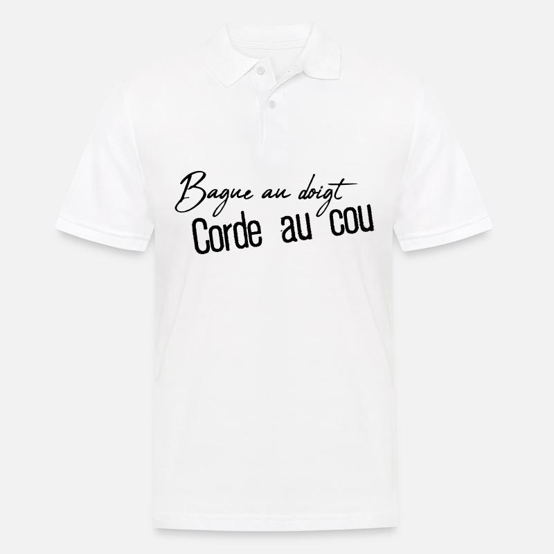 der Ring am Finger - Männer Poloshirt - Weiß