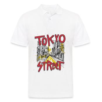 Travel To Tokyo 80s Retro Vintage - Männer Poloshirt - Weiß - Vorne - Kai (181cm)