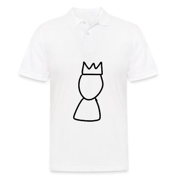 Couronne de symbole de l’homme de la reine - Polo Homme - blanc - Devant - Kai (181cm)
