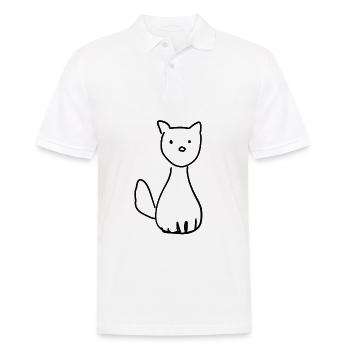 Hund tier symbol haustier - Männer Poloshirt - Weiß - Vorne - Kai (181cm)