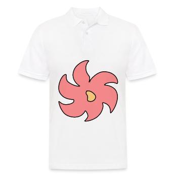 Symbole Plante Fleur Rose - Polo Homme - blanc - Devant - Kai (181cm)