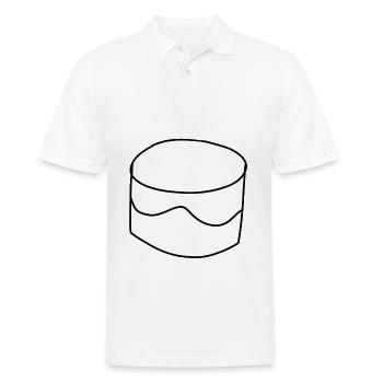 icône de gâteau gâteau de gâteau dessin animé - Polo Homme - blanc - Devant - Kai (181cm)