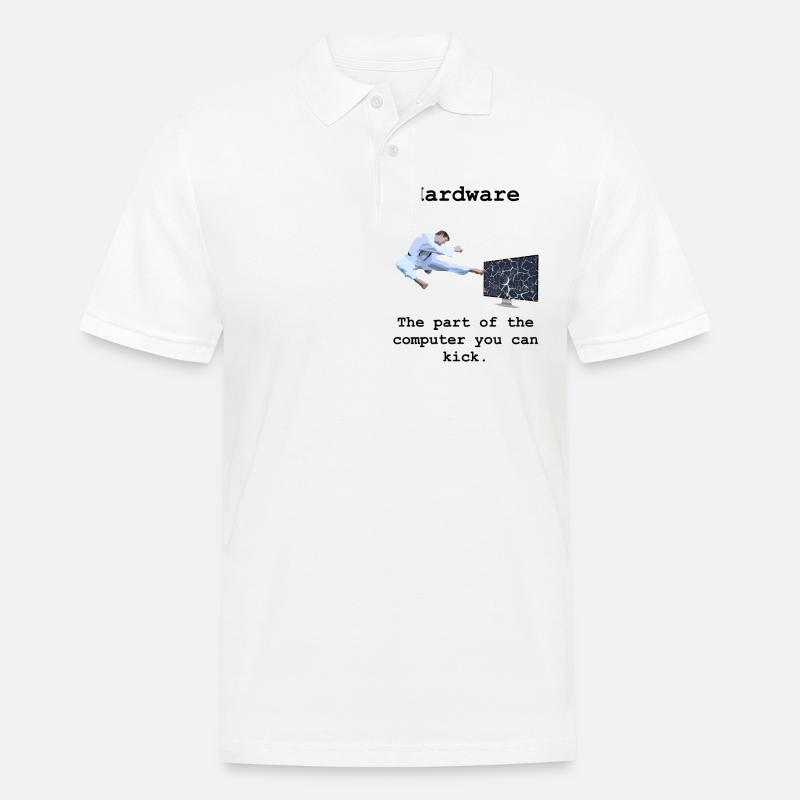 Programming Programmer Computer Science Hardware - Men's Polo Shirt - white