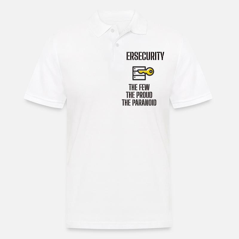 Cybersecurity - IT Security Computer Scientists - Men's Polo Shirt - white