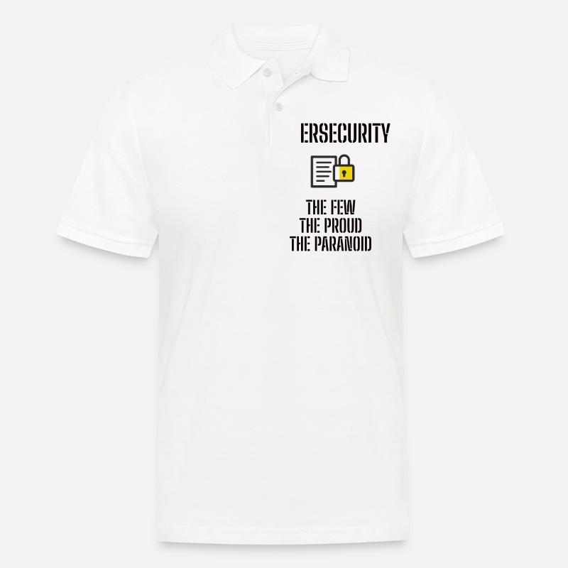 Cybersecurity - IT-Sicherheit Informatiker - Männer Poloshirt - Weiß