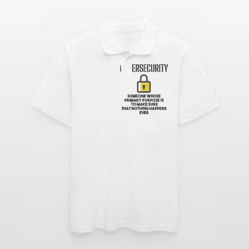 Cybersecurity - IT Security Computer Scientists Men's Polo Shirt