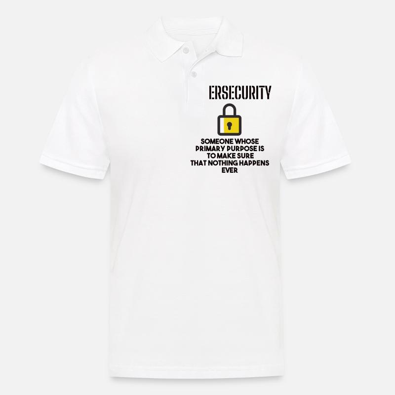Cybersecurity - IT-Sicherheit Informatiker - Männer Poloshirt - Weiß